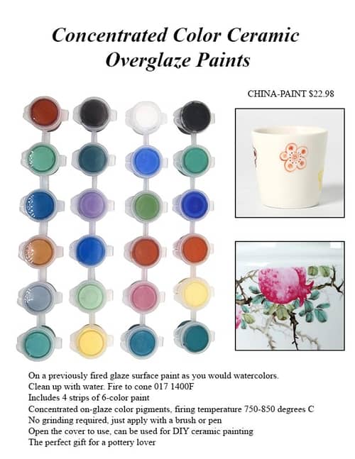 China Paints and Overlay Paste – Overglazes